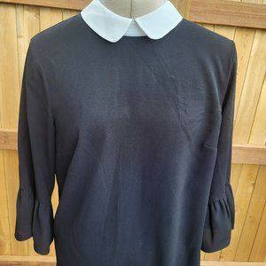 CECE women's 3/4 sleeve collared blouse SMALL